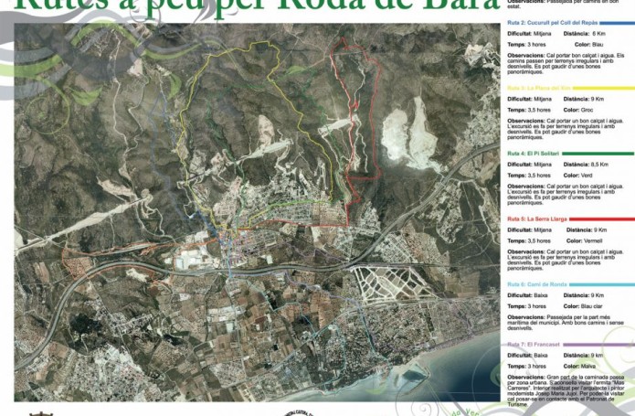 Plànol rutes a peu